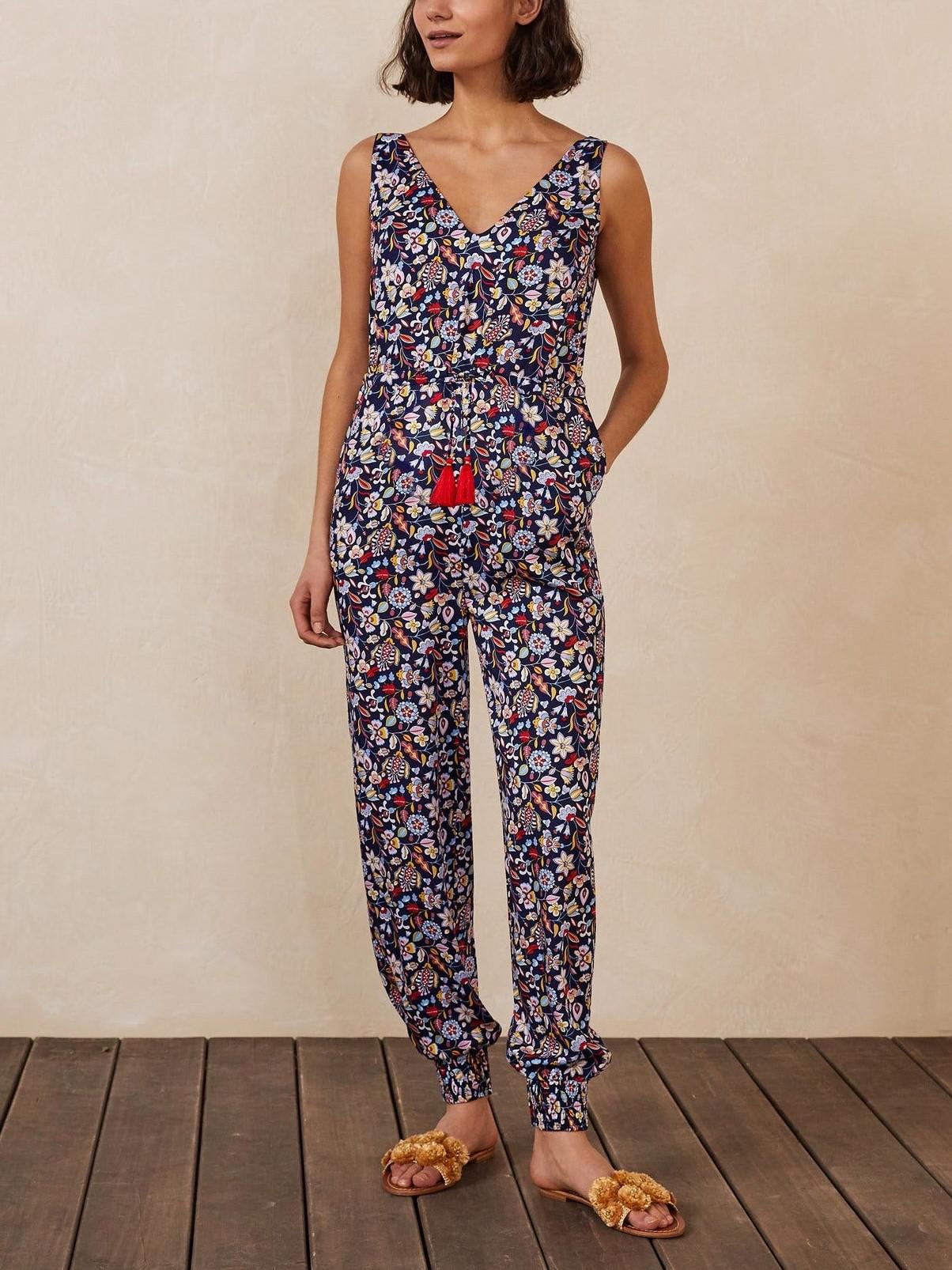 Boden - Tie Waits Cecilia Jumpsuit - Sz 8