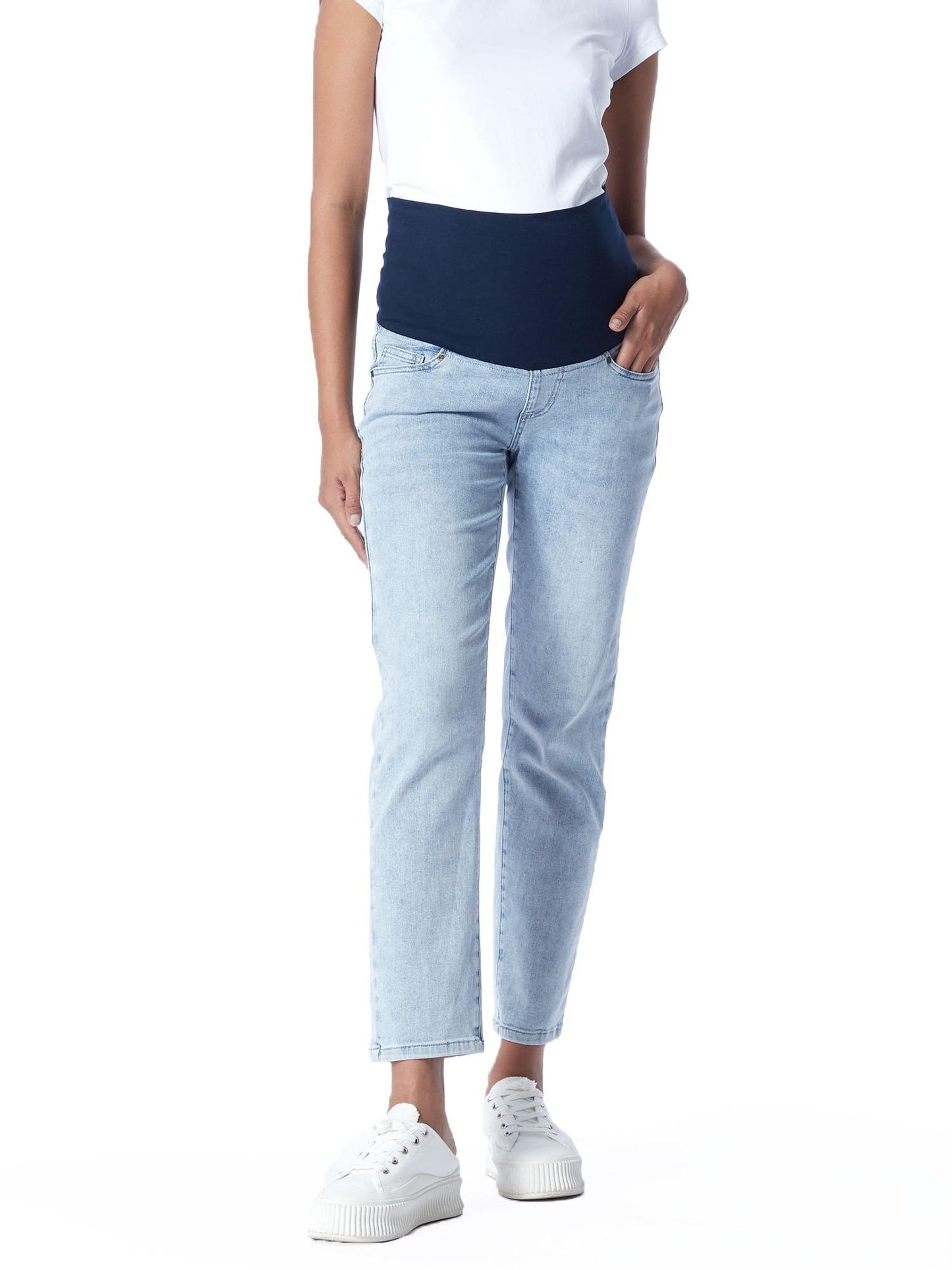Soon Maternity - Overbelly Slim Straight Jeans - Sz 27M
