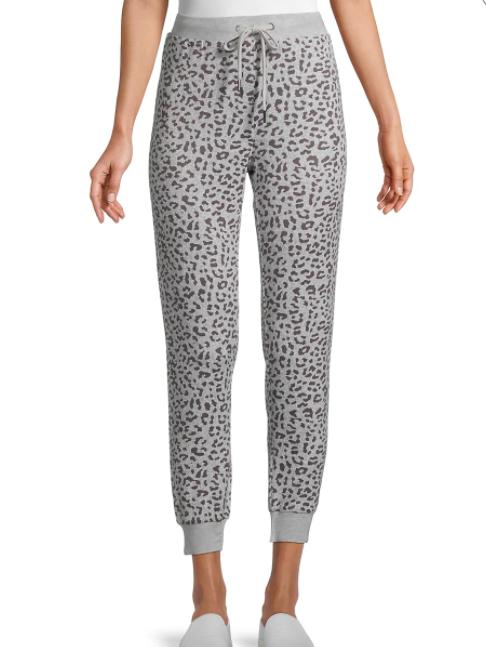 BB Dakota - Animal Print Drawstring Joggers - Sz S