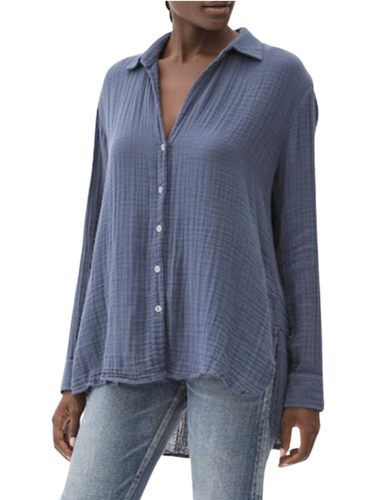 Michael Stars - Toni Gauze Button Down Shirt - Sz M