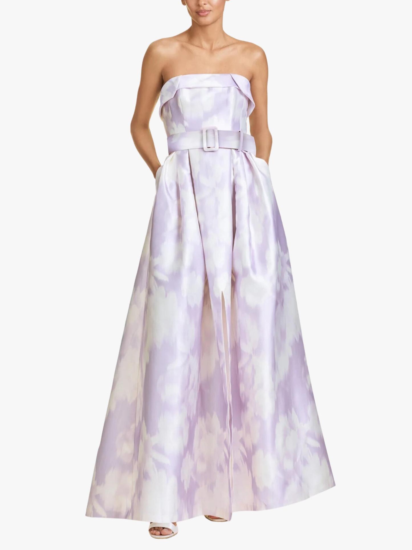 Sachin & Babi - Brielle Strapless Belted Gown - Sz 10