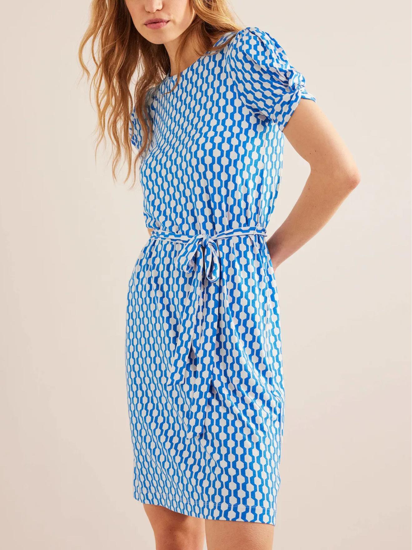 Boden - Knot Detail Jersey Mini Dress - Sz 10