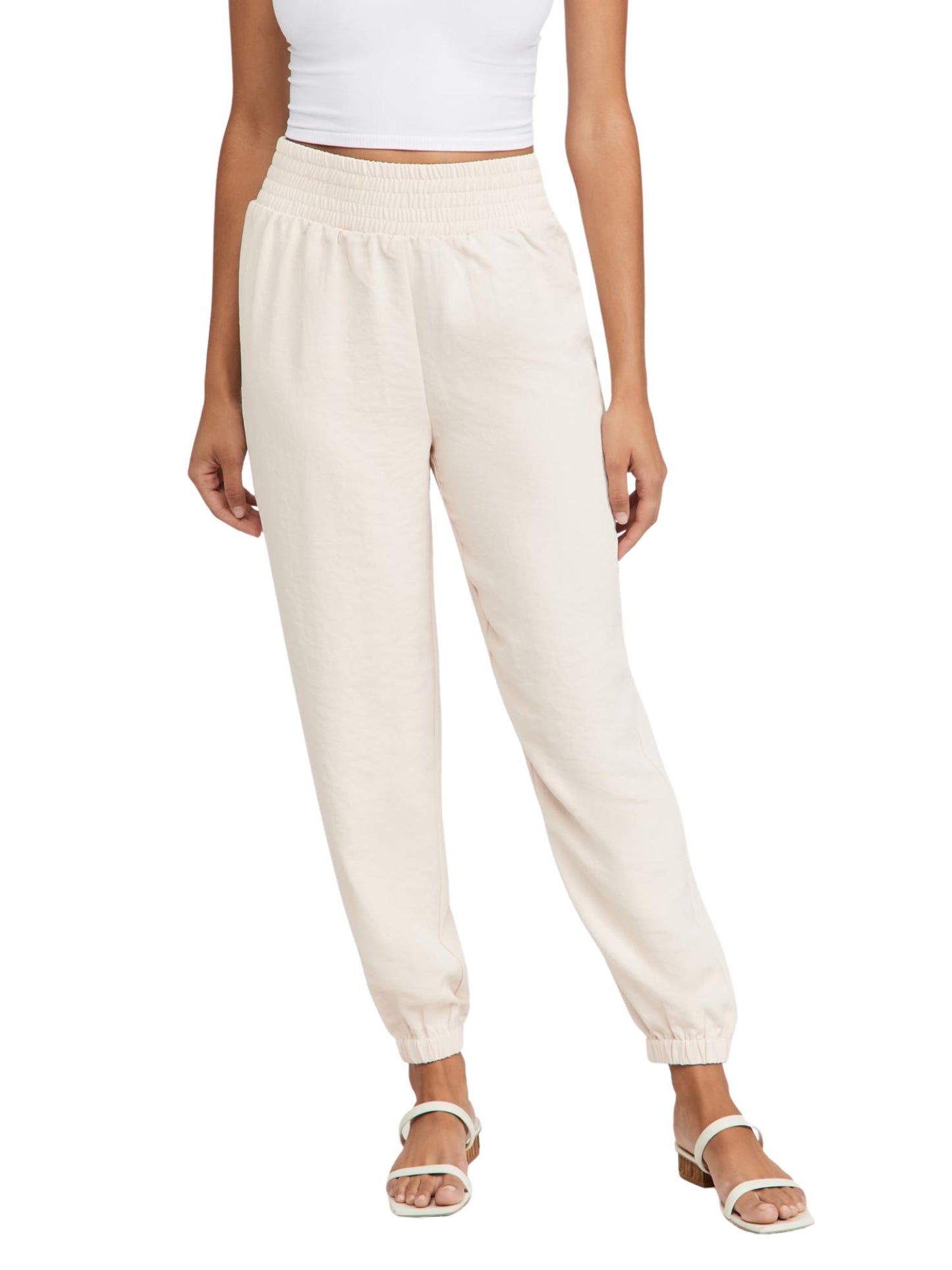 BB Dakota - On A Break Smocked Waistband Jogger - Sz L