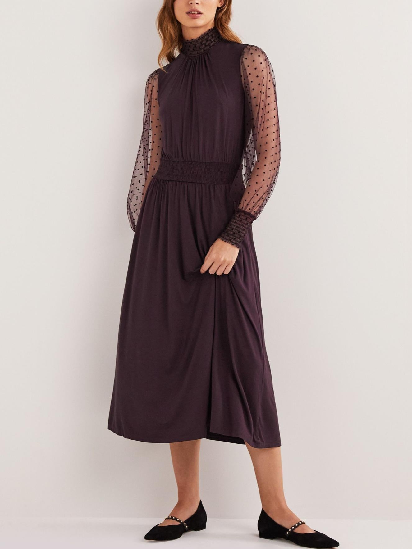 Boden - Tulle Sleeve Midi Party Dress - Sz 14