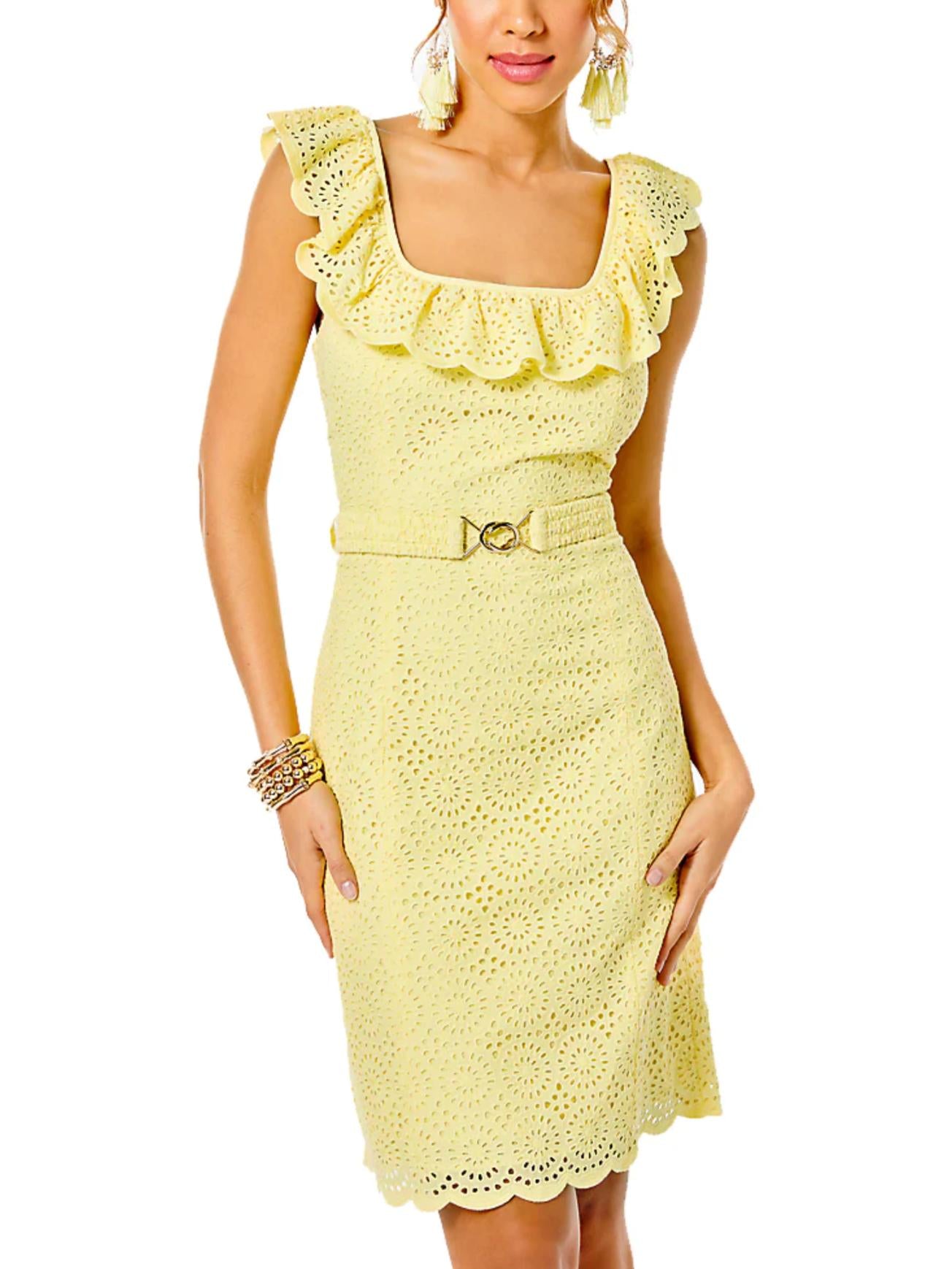 Lilly Pulitzer - Ryann Sheath Eyelet Cotton Dress - Sz 2