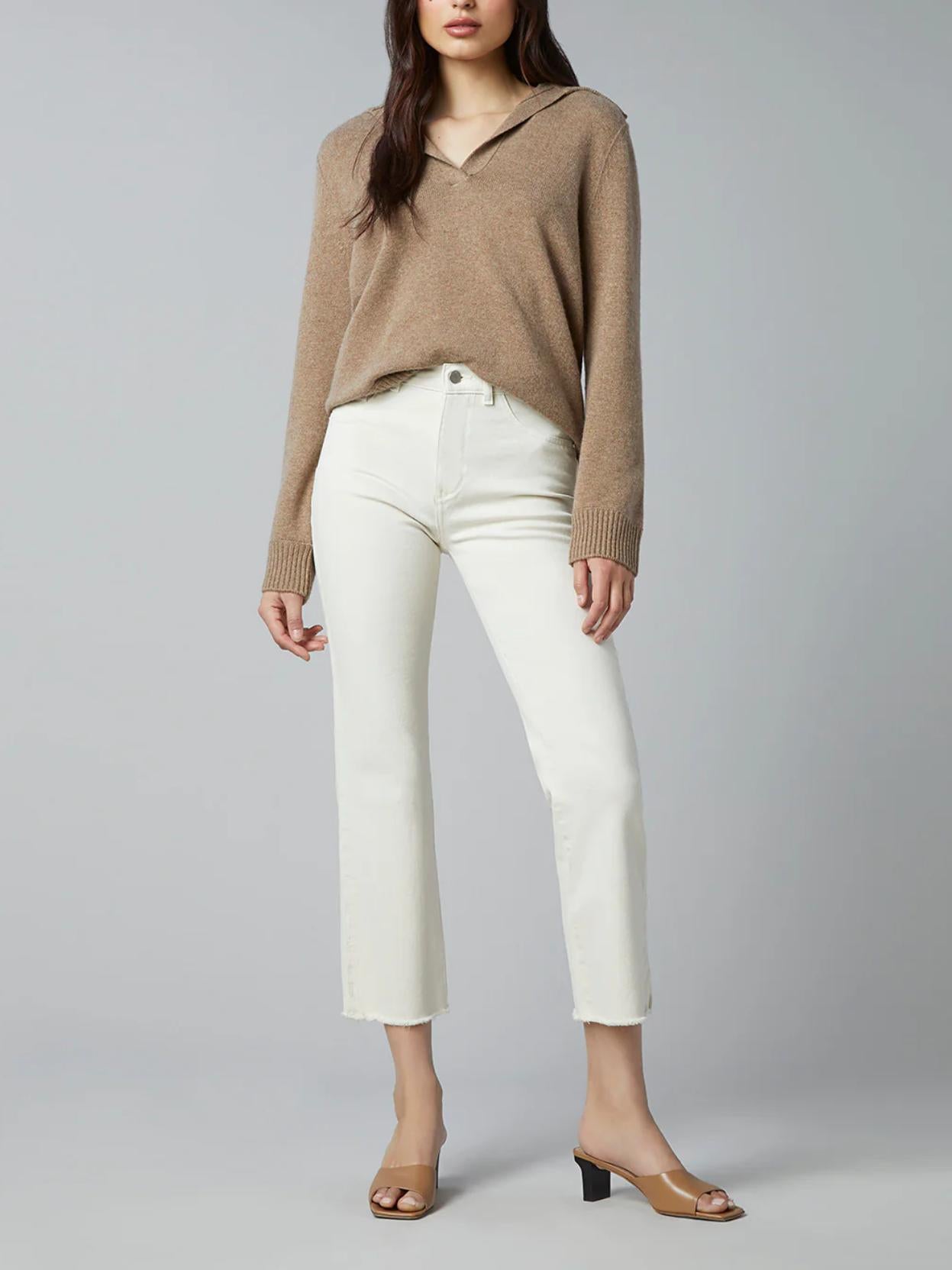 DL1961 - Patti Straight Leg High-Rise Vintage Ankle Jeans - Sz 28