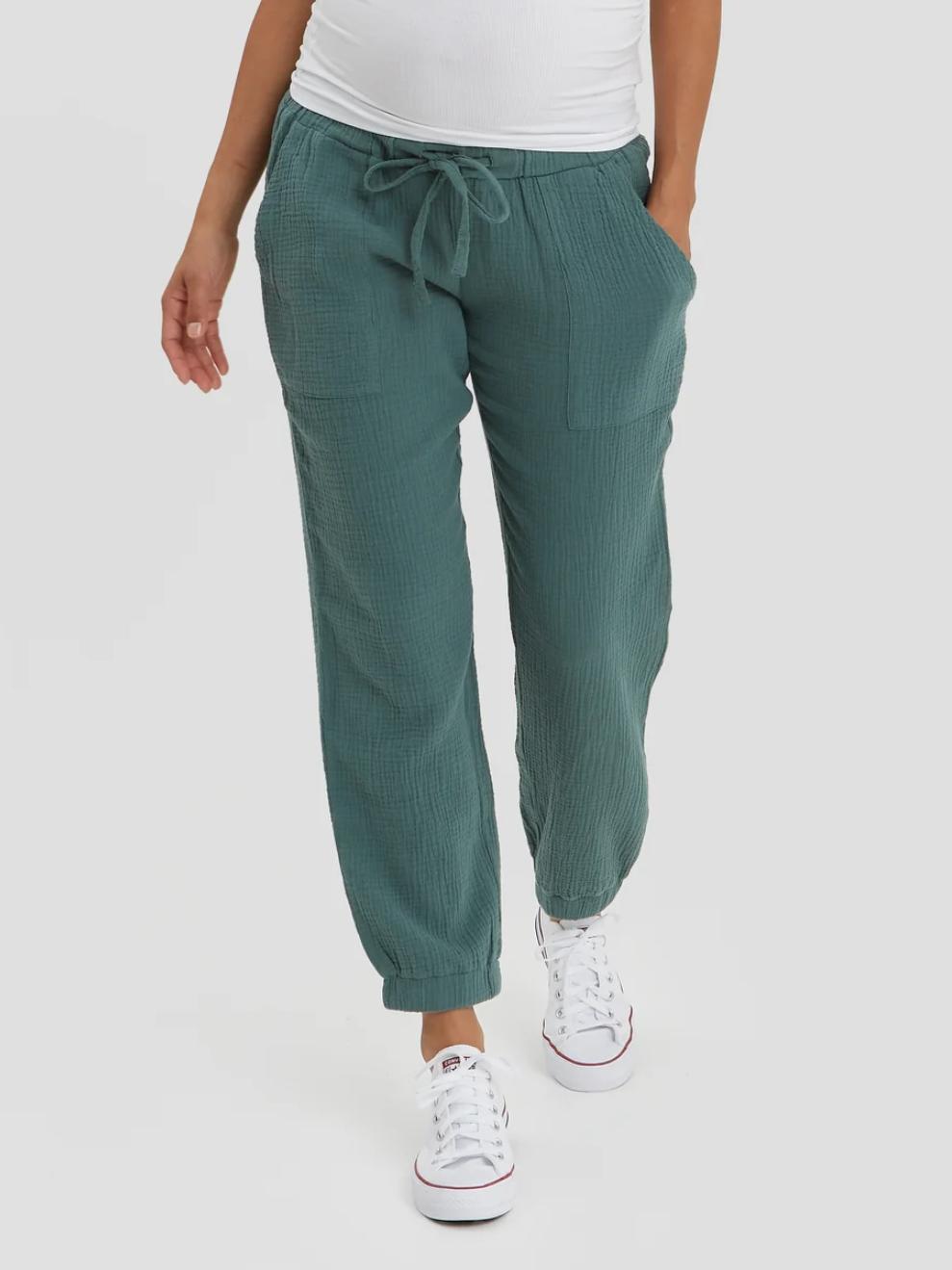 Nom Maternity - Chamonix Maternity Cotton Joggers - Sz LM