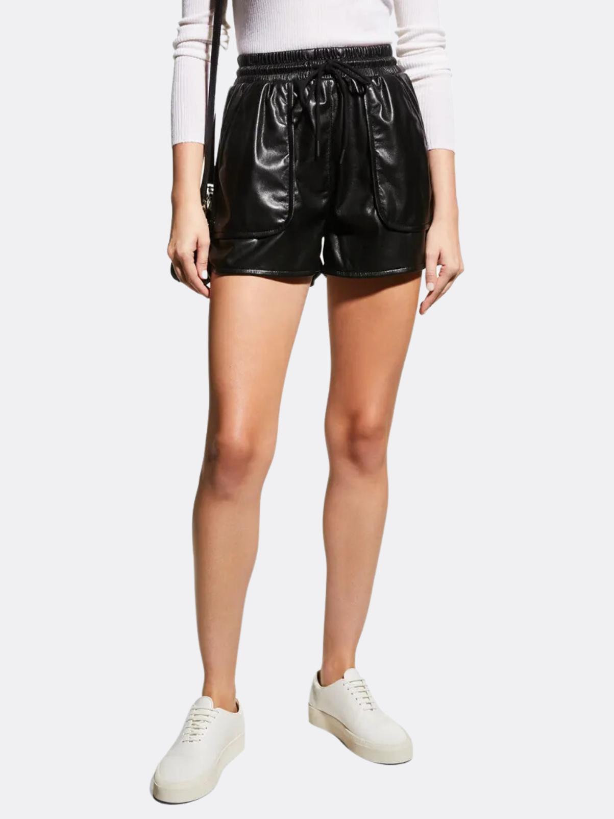Joie - Regan Vegan Leather High-Rise Short - Sz 10