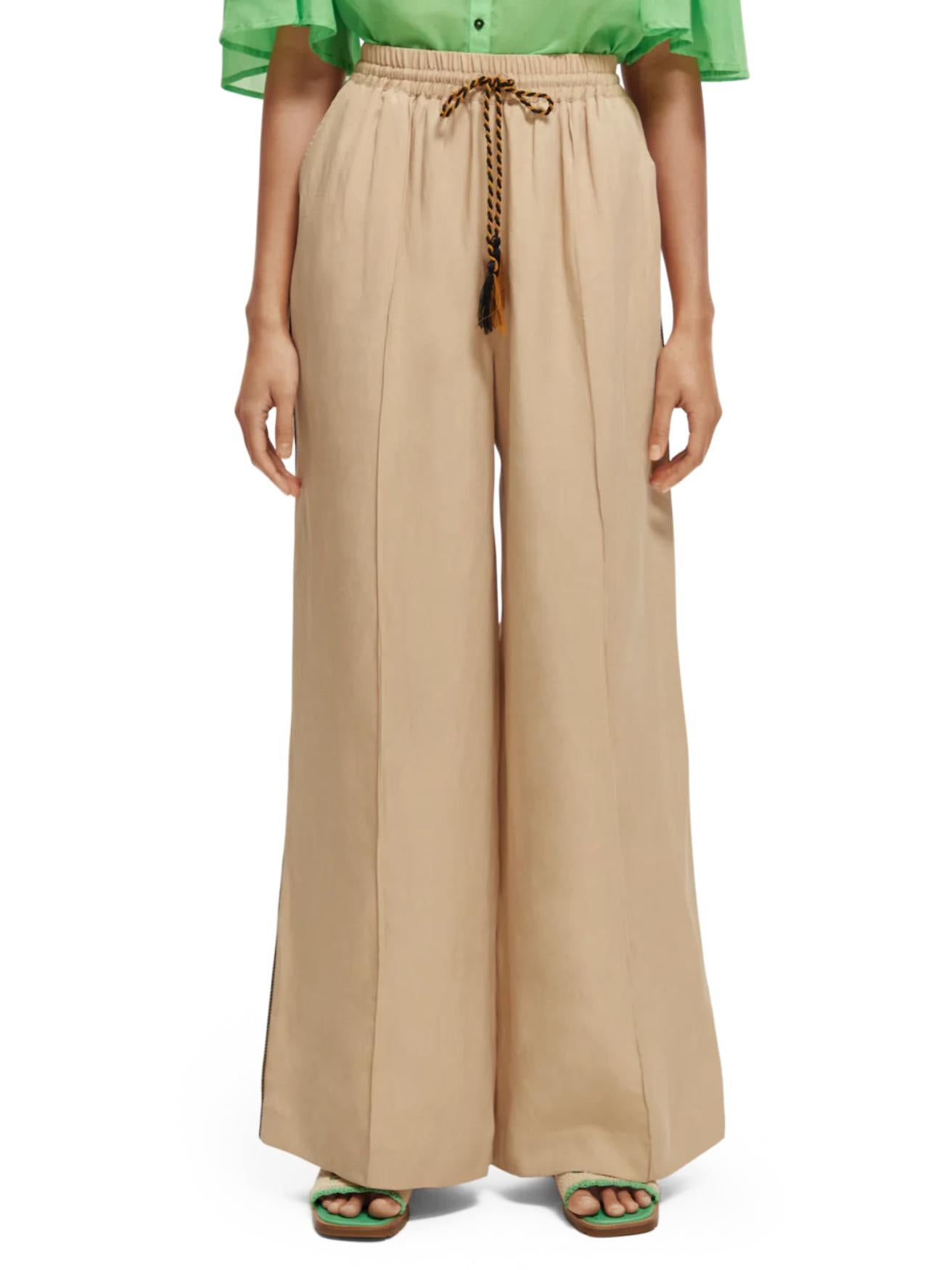 Scotch & Soda - The Hope High-Rise Wide Leg Trousers Pants - Sz L