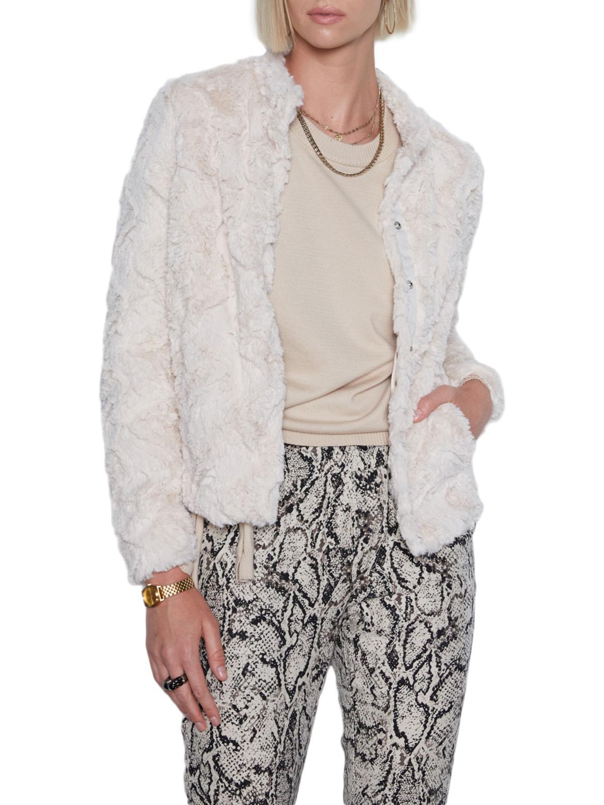 Tart - Waverly Zig-Zag Faux Fur Jacket - Sz XS