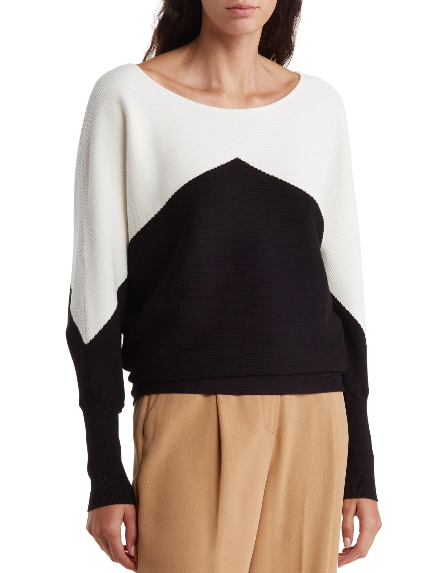 Ellen Tracy - Dolman Sleeve Ribbed Sweater - Sz M