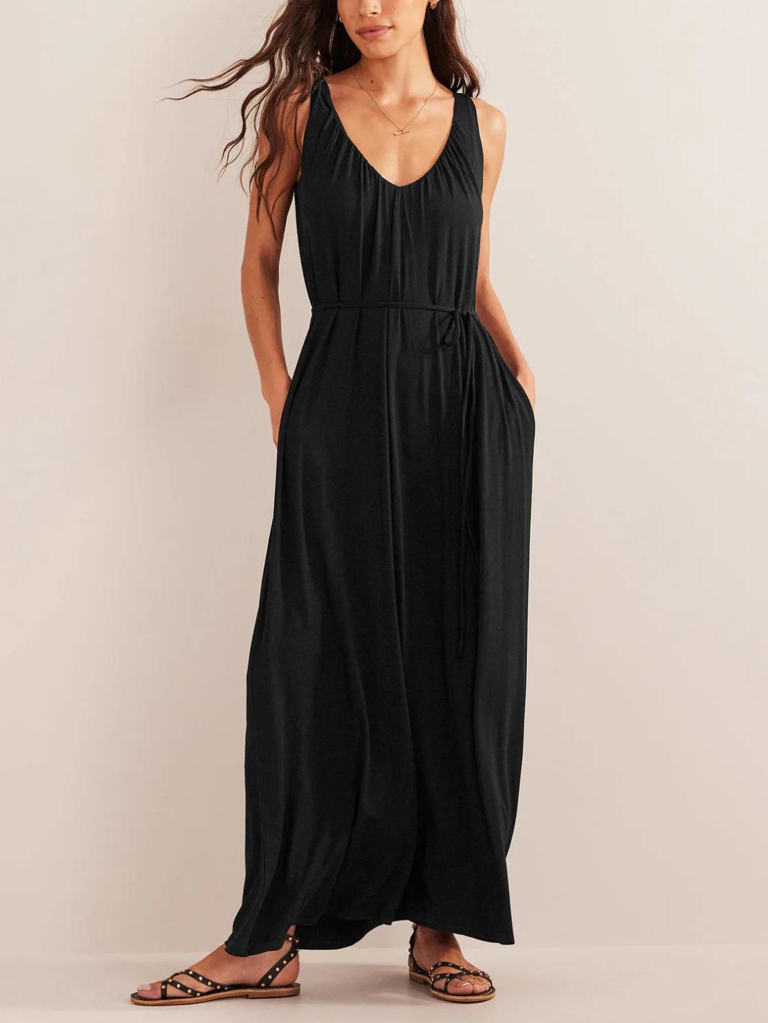 Boden - V-Neck Jersey Sleeveless Maxi Dress - Sz 8