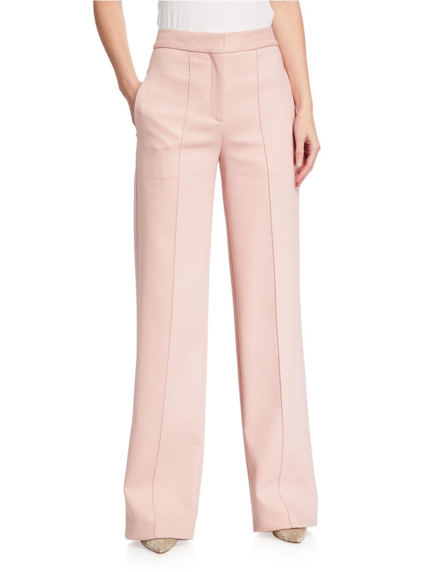 Adam Lippes - Pintuck Wide-Leg Trousers - Sz 10