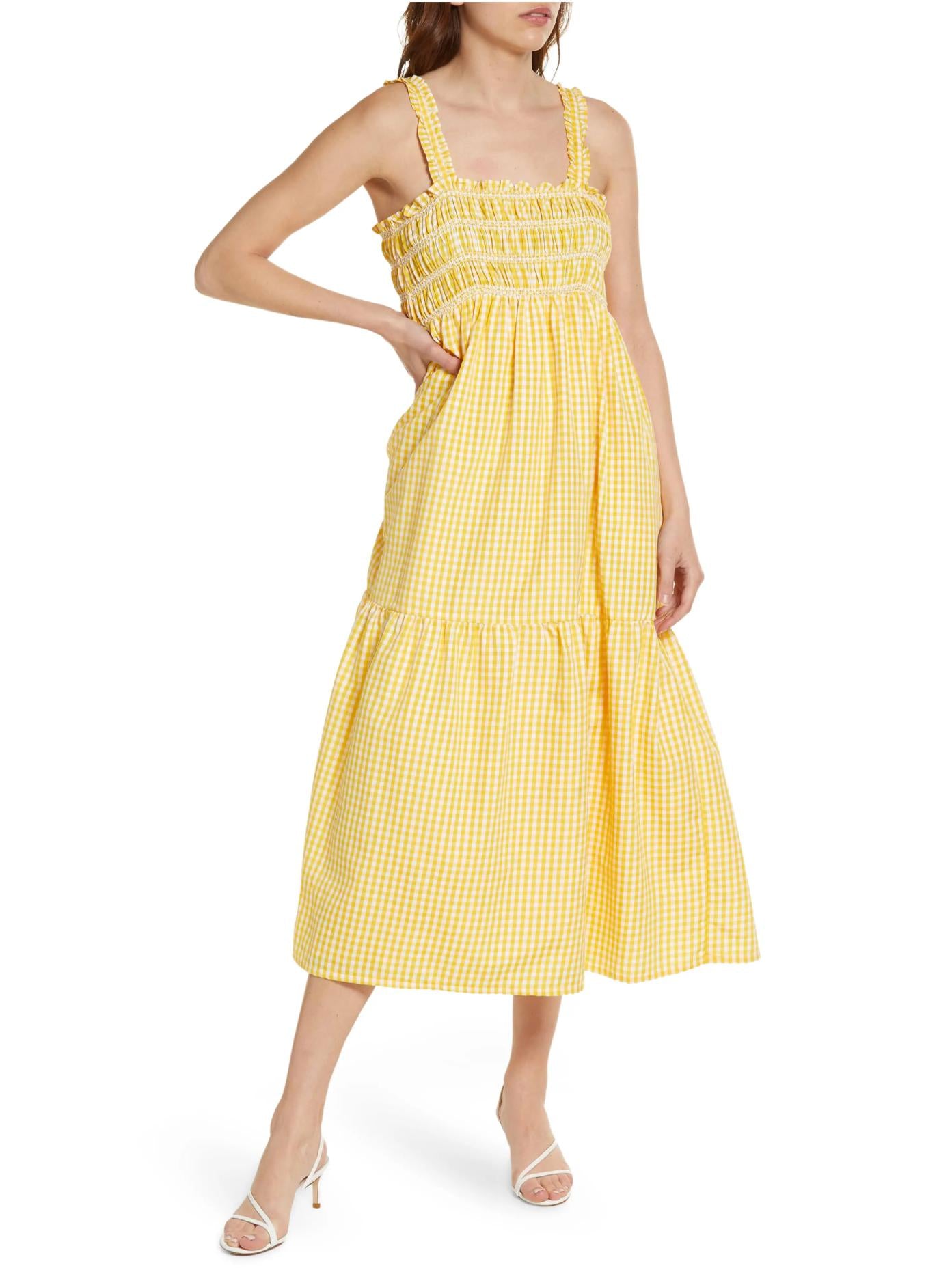 French Connection - Ezeke Poplin Midi Sun Dress - Sz 10