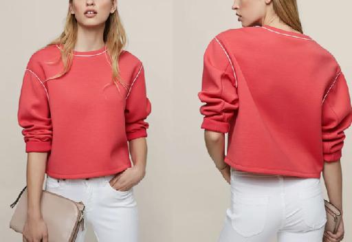 Reiss - Long-Sleeve Wide Oversized Sweatshirt - Sz M