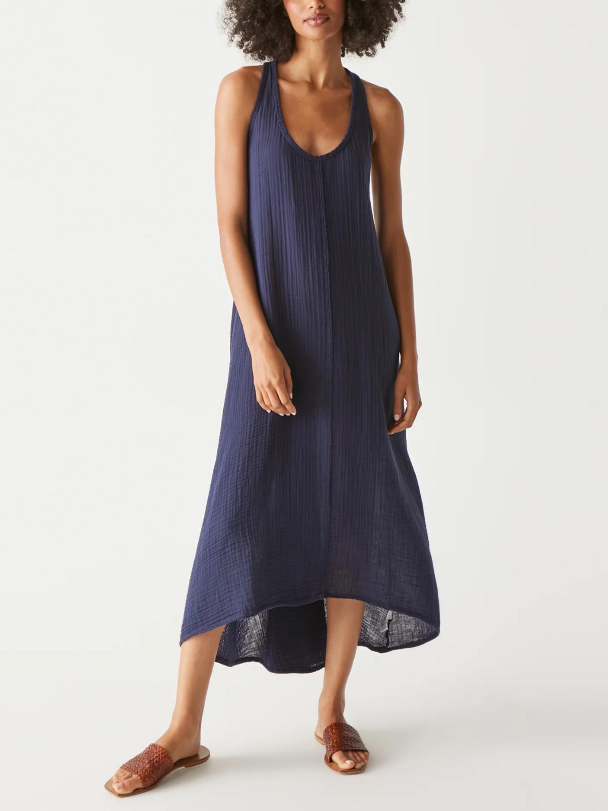 Michael Stars - Sade Gauze High Low Dress - Sz L