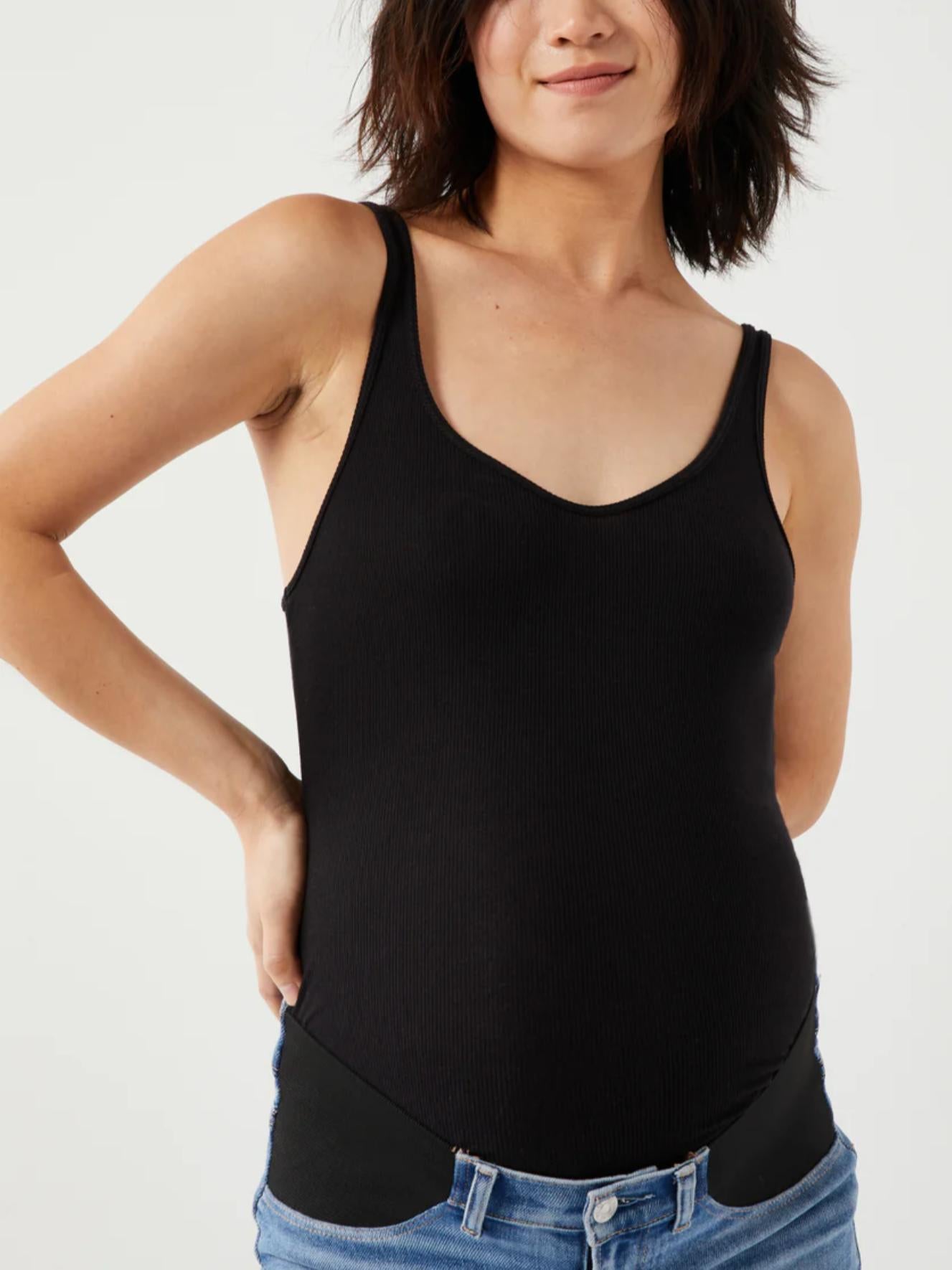 A Pea In The Pod - Luxe Rib Knit Maternity Tank Top - Sz SM