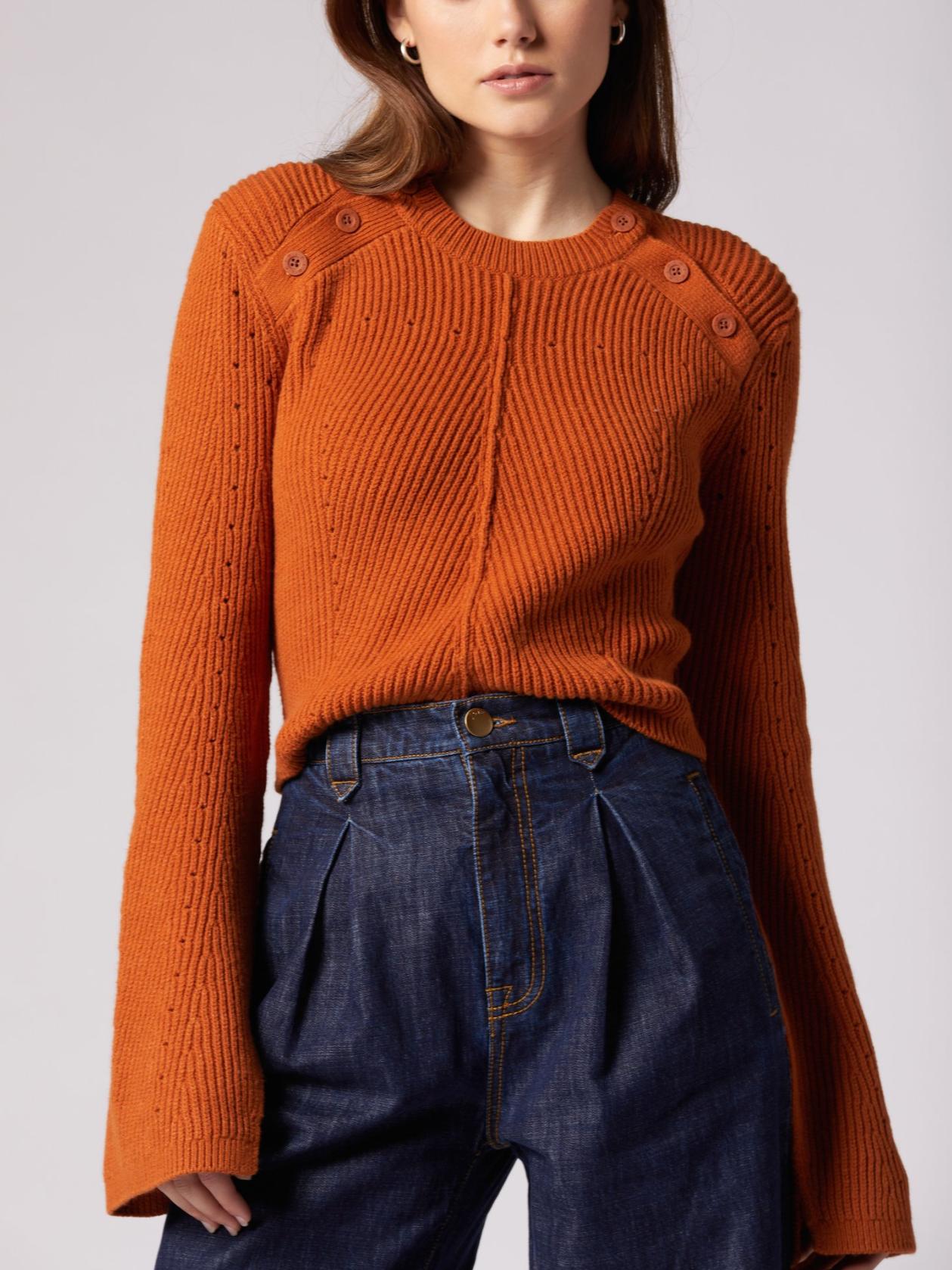 Joie - Ciaran Crew Neck Wool Blend Knit Sweaters - Sz M