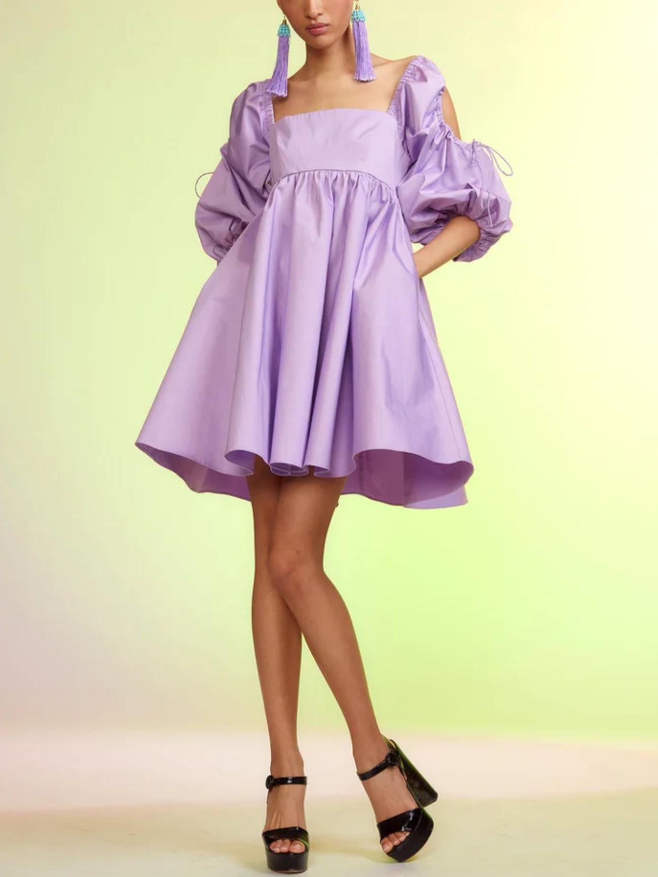 Cynthia Rowley - Hallen Cold Shoulder Cotton Midi Dress - Sz 8