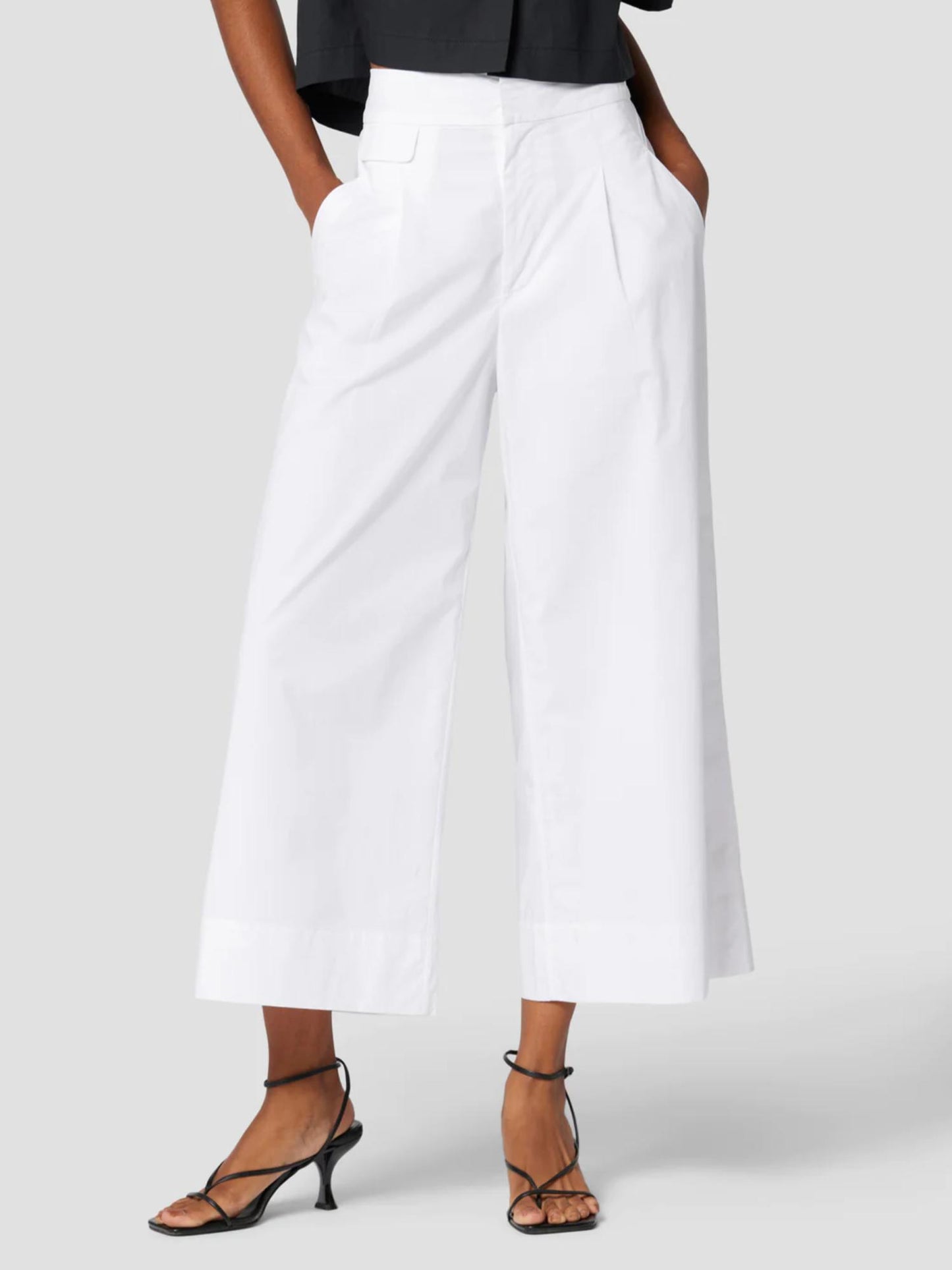 Equipment - Parlon Wide Leg Cropped Trouser - Sz 0