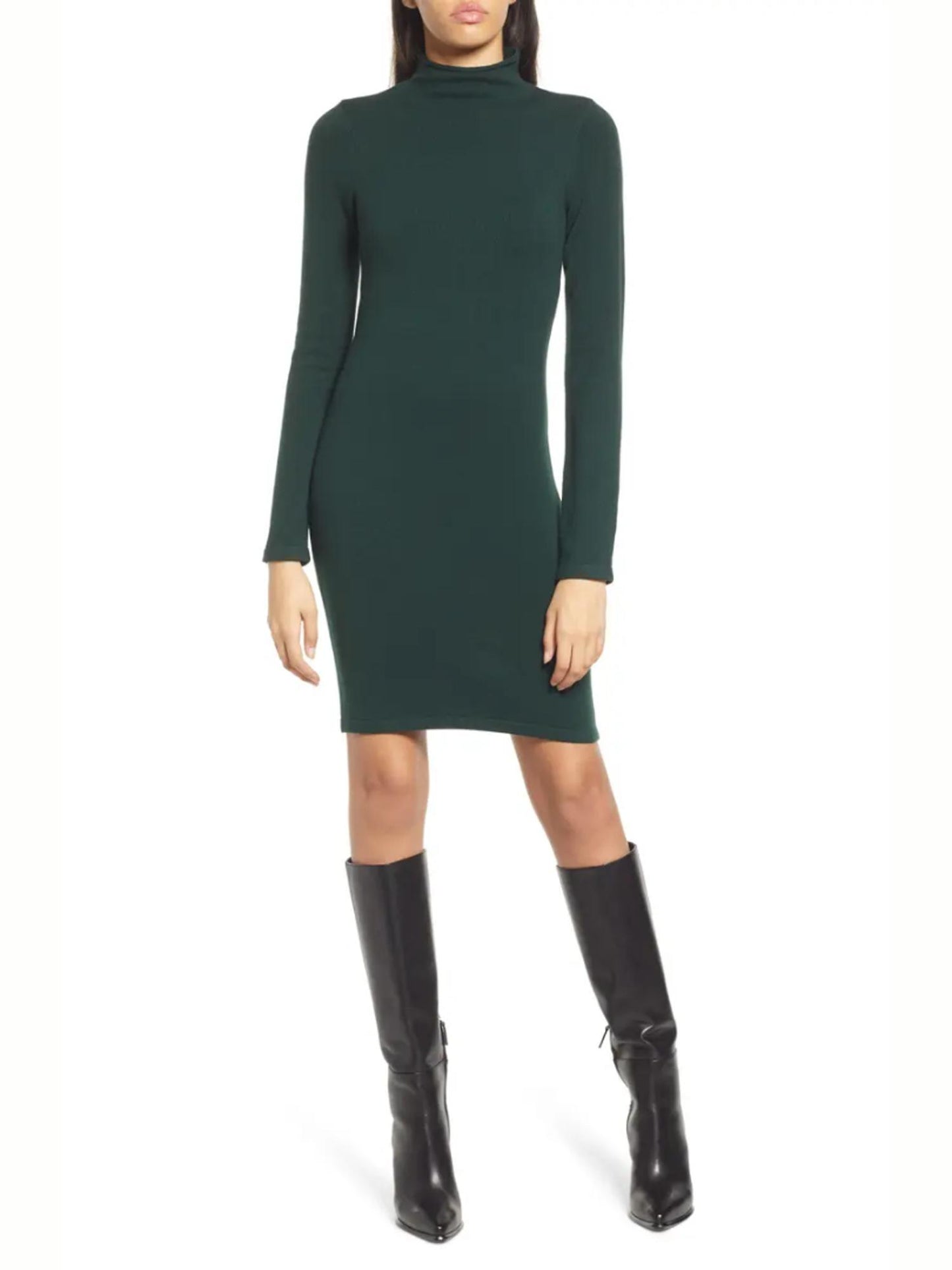 French Connection - Babysoft Roll Neck Mini Sweater Dress - Sz M