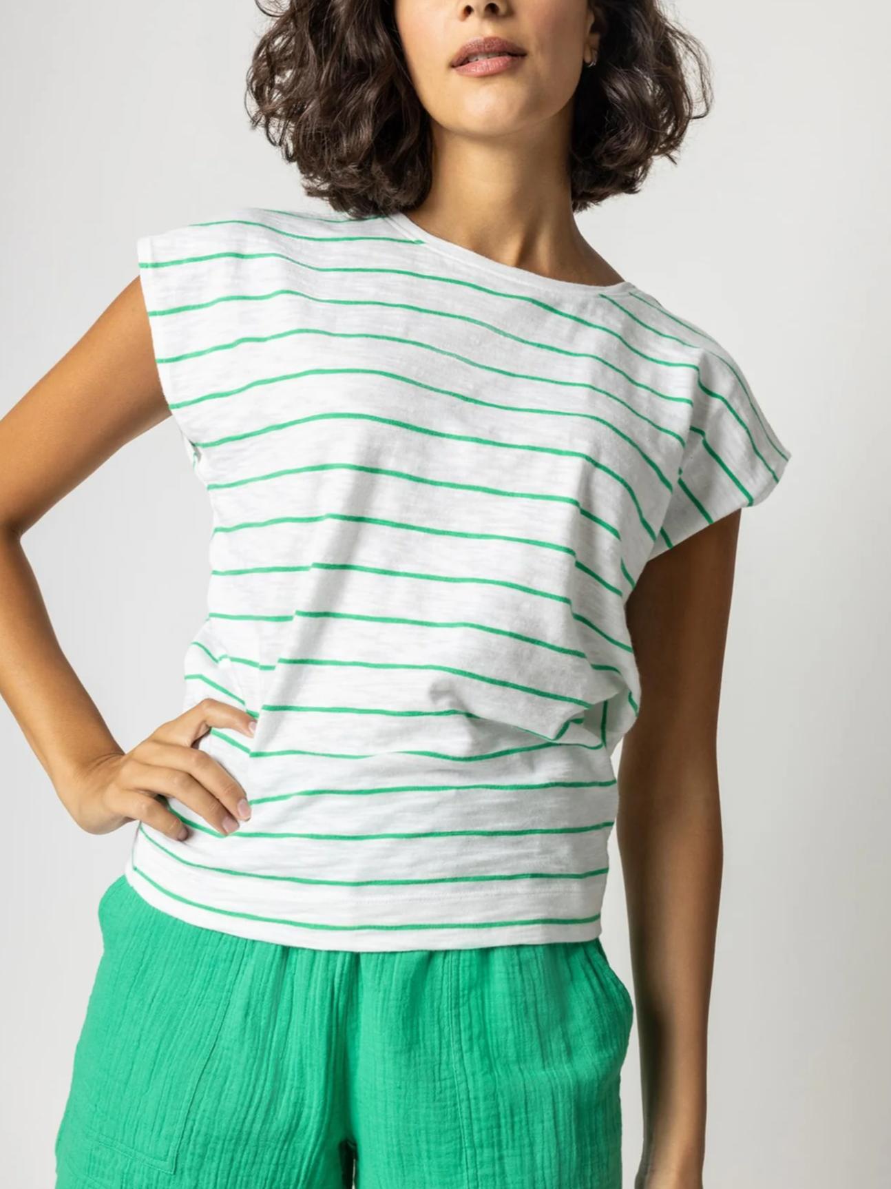 Lilla P - Short Sleeve Wedge Tee - Sz S