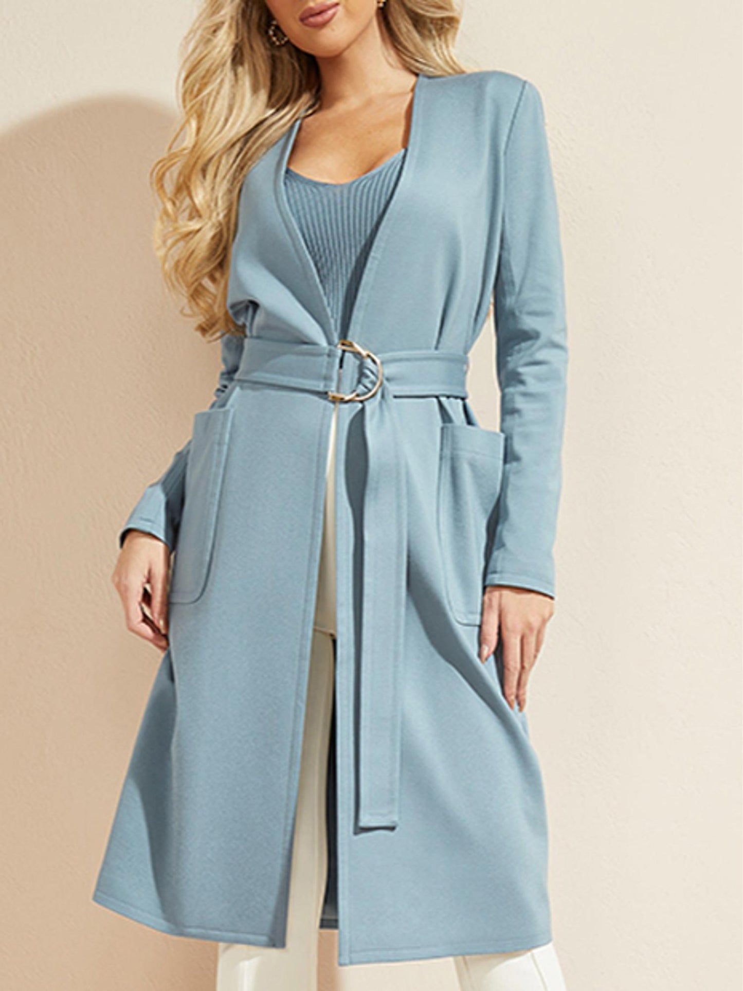 Marciano by Guess - Jones Cover Up Belted Coat - Sz S