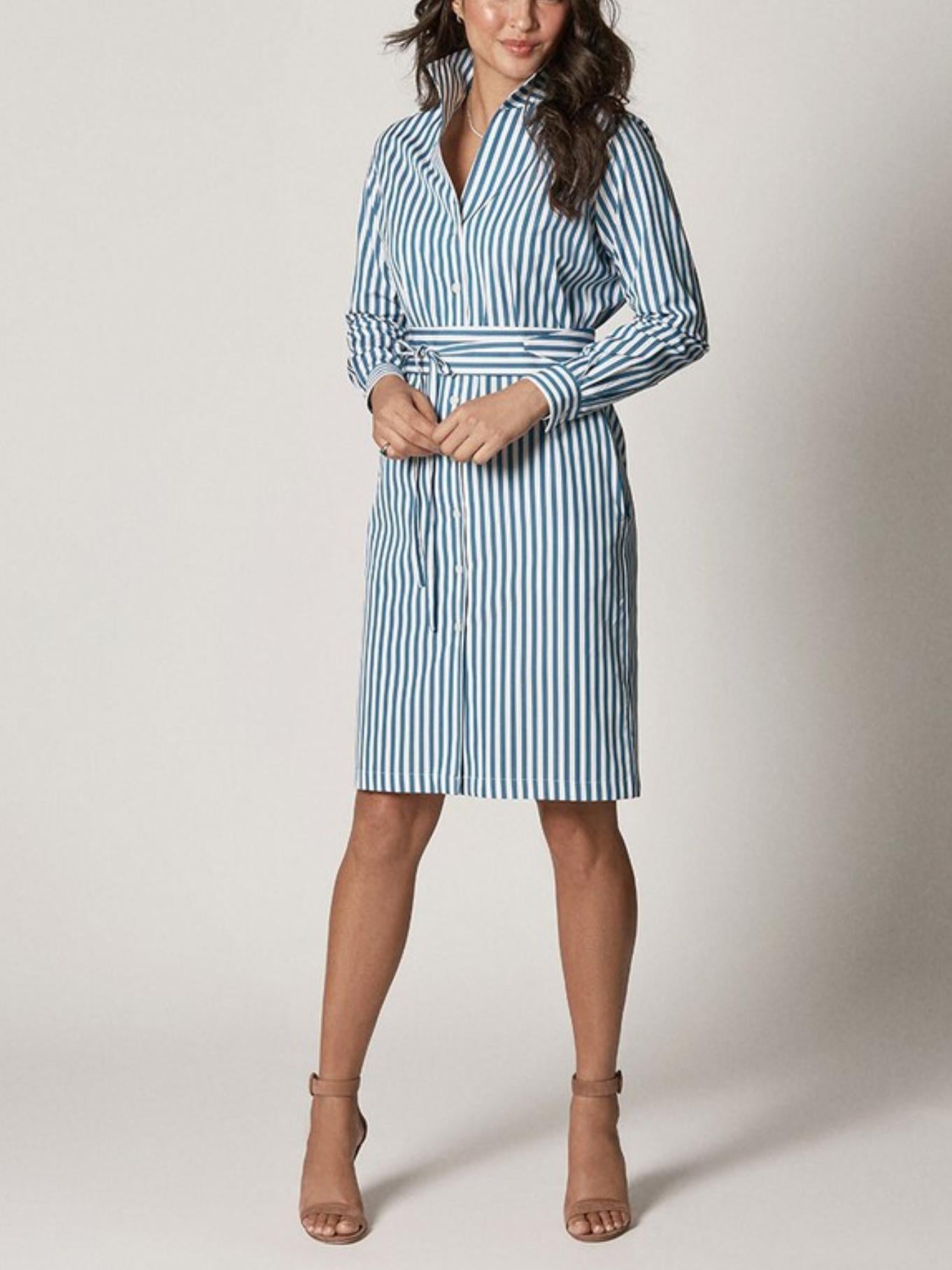 Sarah Alexandra - Long Sleeve Shapeable Collar Shirt Dress - Sz 2