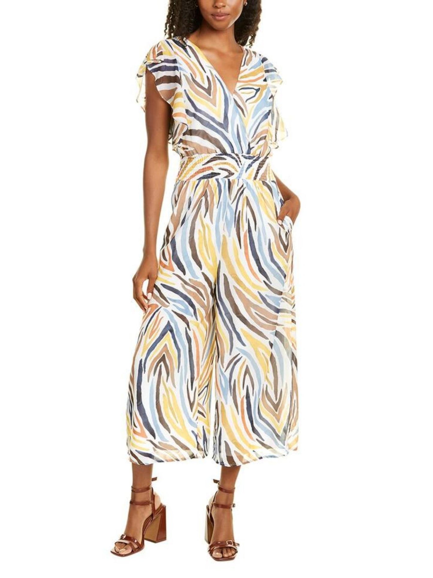 Hutch - Zebra Ruched Jumpsuit - Sz XS