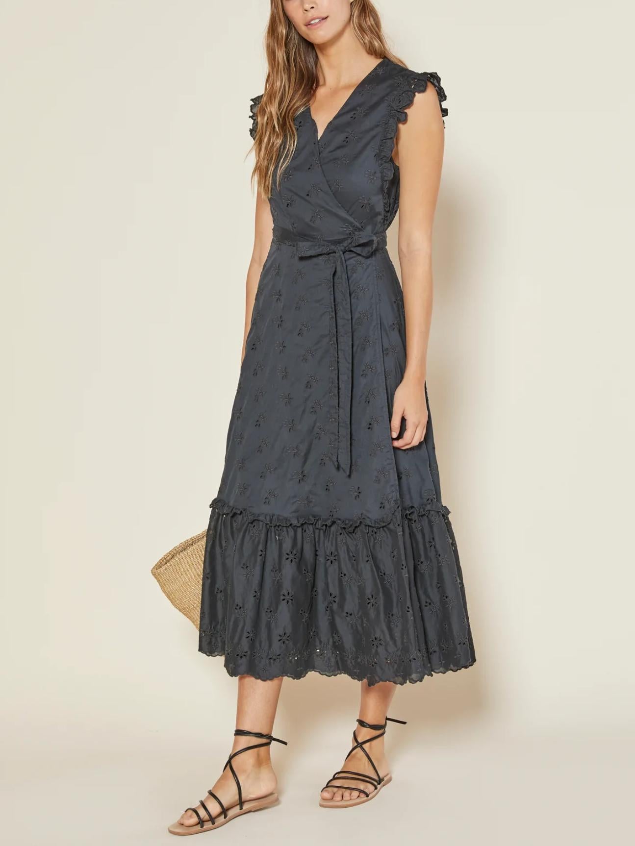 Outerknown - Eyelet Kahlo Wrap Dress - Sz XL