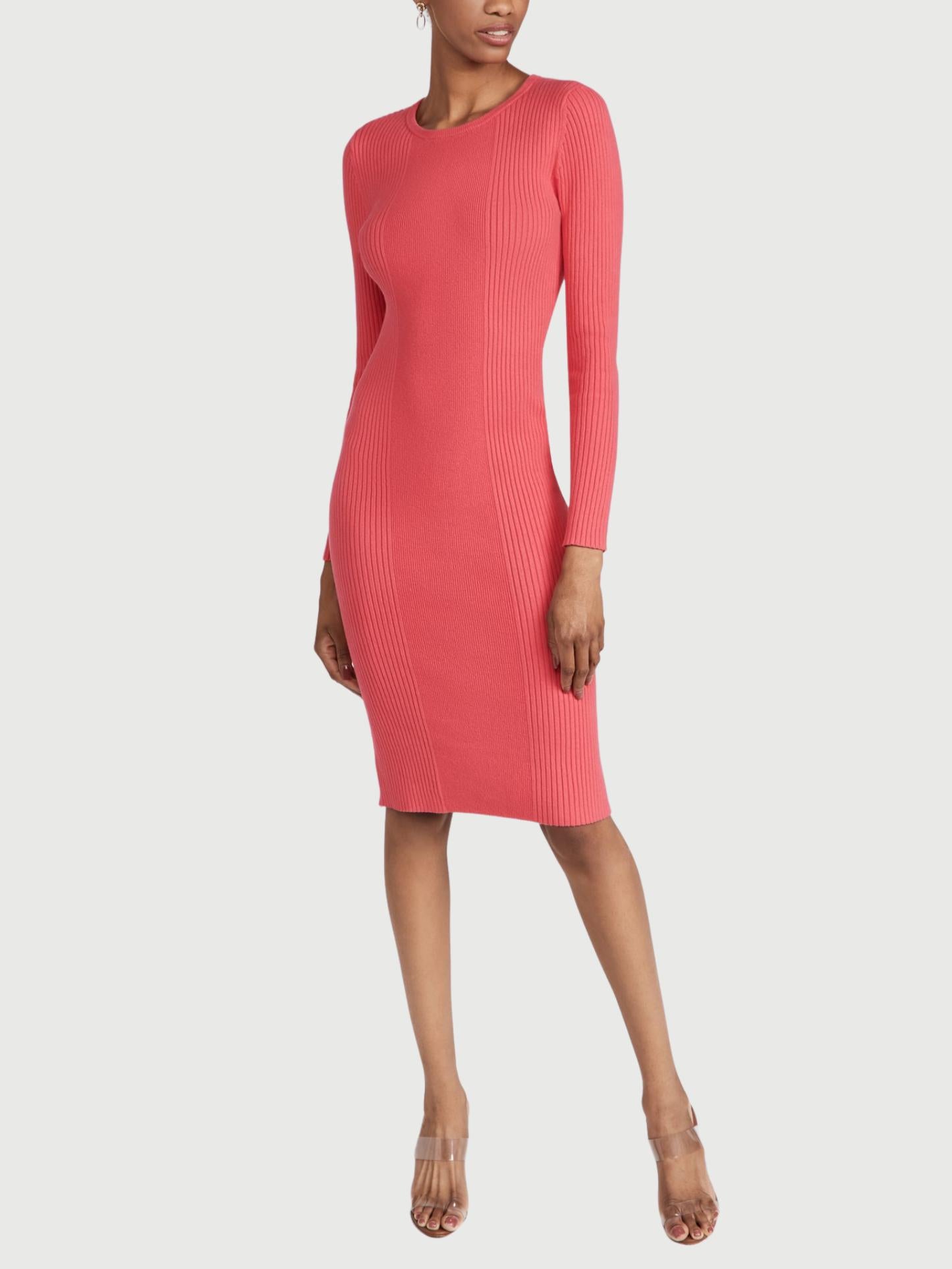 Victor Glemaud - Ribbed Knit Knee Length Dress - Sz M