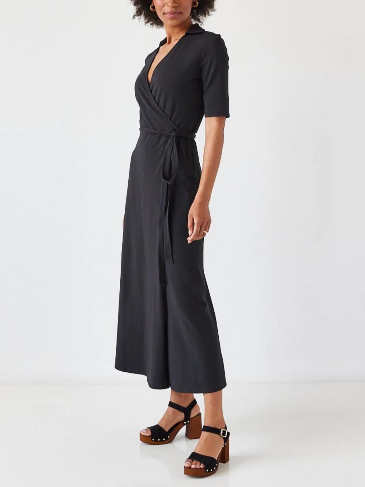 Brass - The Jersey V-Neck Wrap Maxi Dress - Sz M