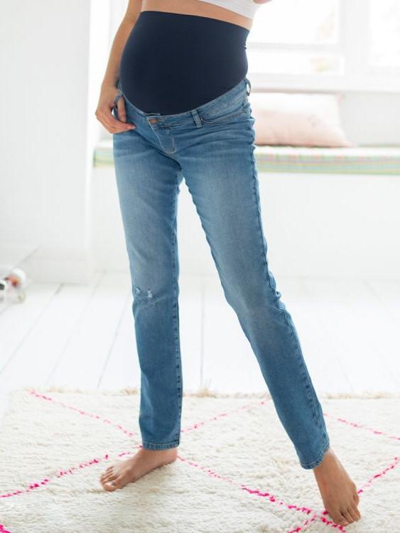 Seraphine - Ripped Boyfriend Maternity Jeans - Sz 8M