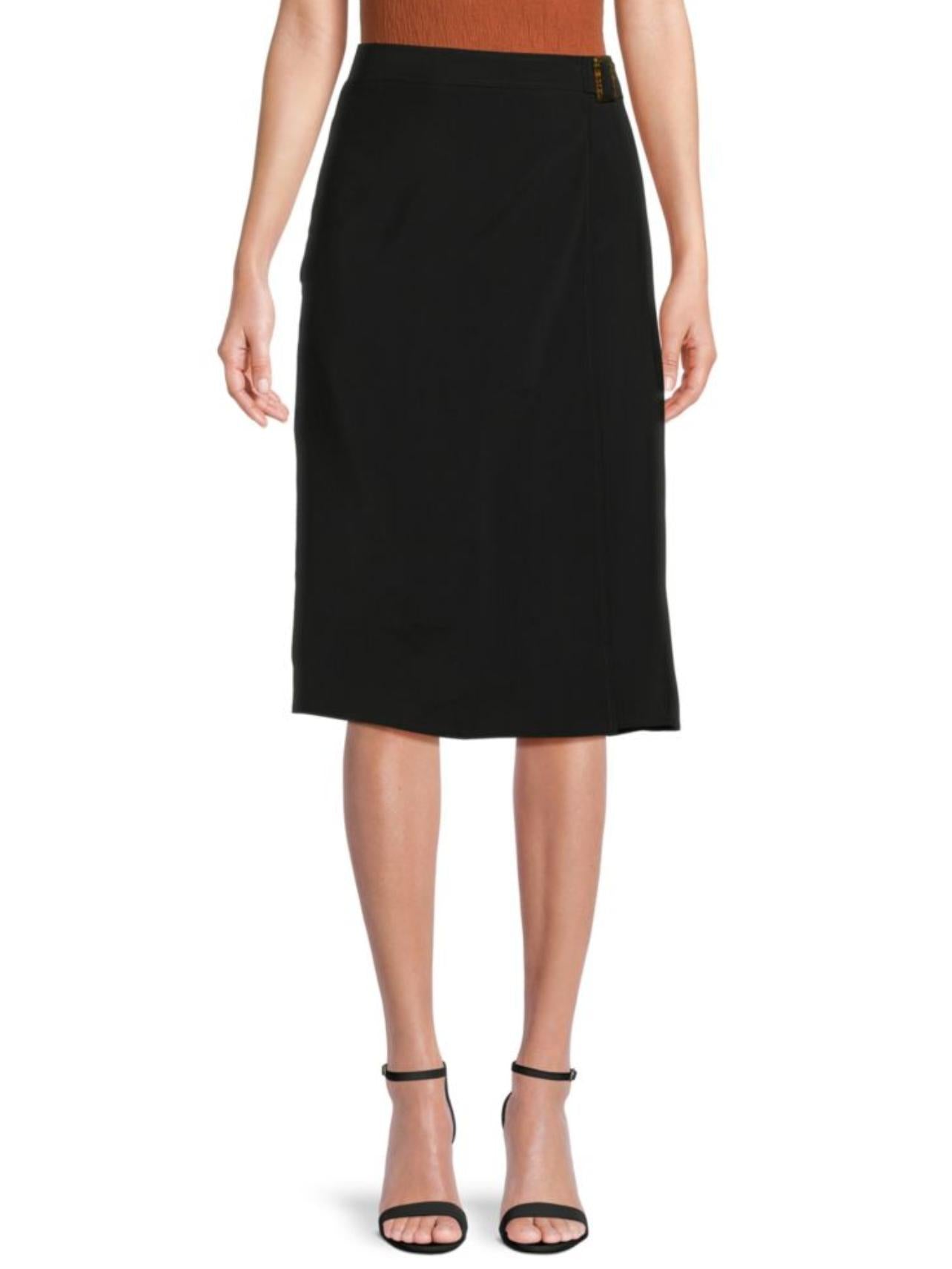 Max Studio - Faux Wrap Midi Skirt - Sz M