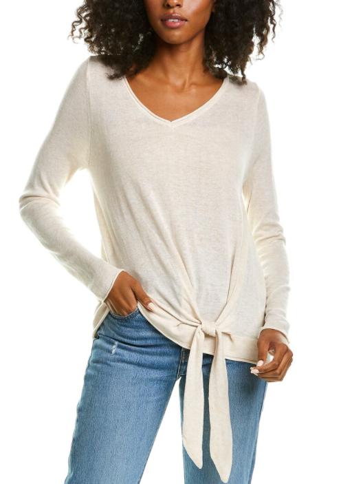 Max Studio - Tied Tunic Length Sweater - Sz L