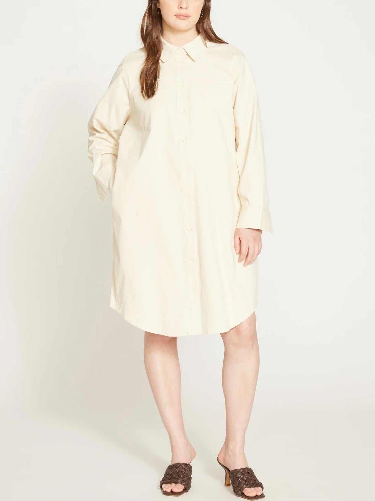 Universal Standard - Carefree Stretch Twill Shirtdress - Sz 1X