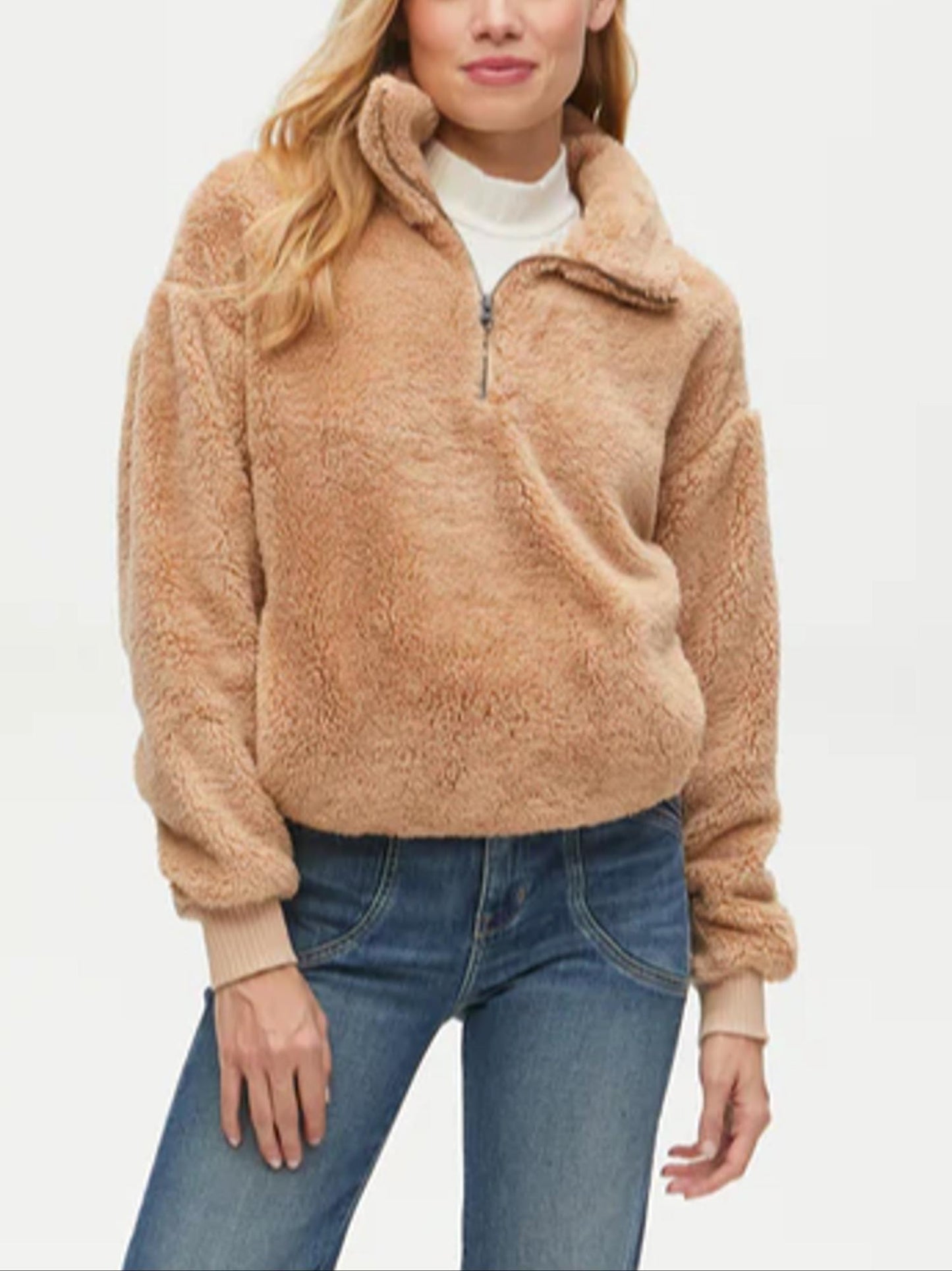 Michael Stars - Robby Half Zip Pullover - Sz S