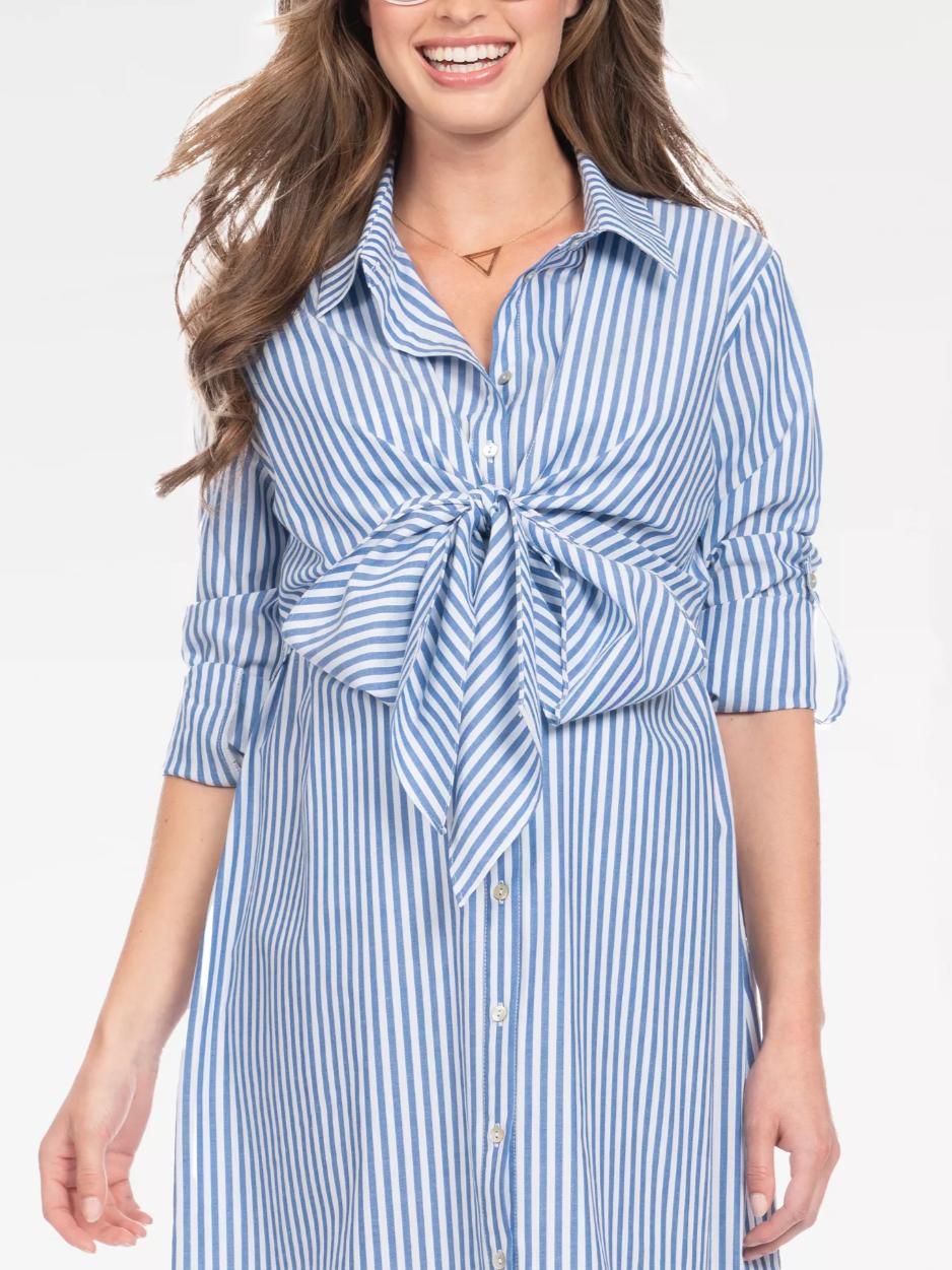 Seraphine - Ariadne Midi Wrap Nursing Shirt Dress