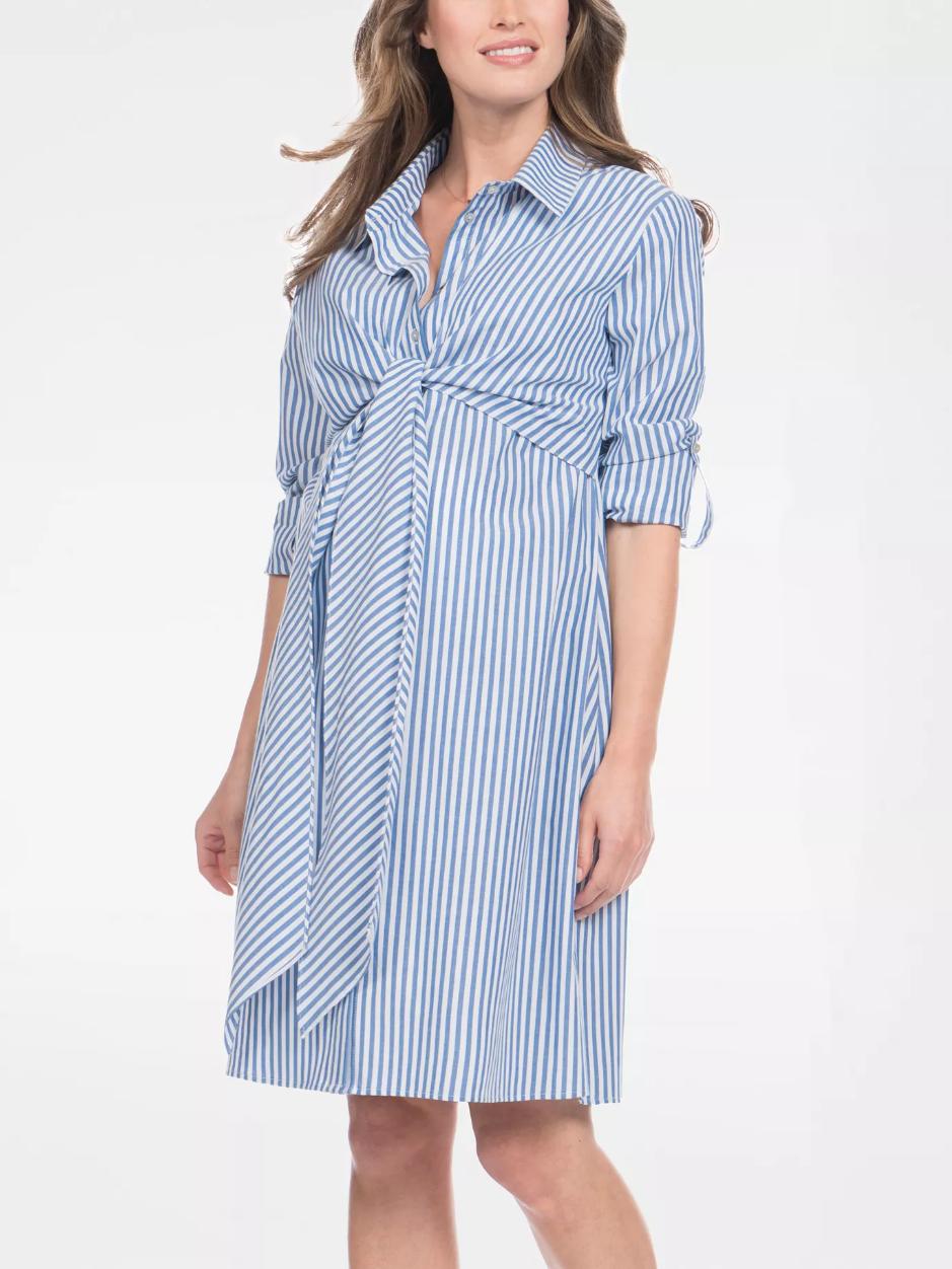 Seraphine - Ariadne Midi Wrap Nursing Shirt Dress