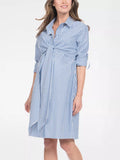 Seraphine - Ariadne Midi Wrap Nursing Shirt Dress