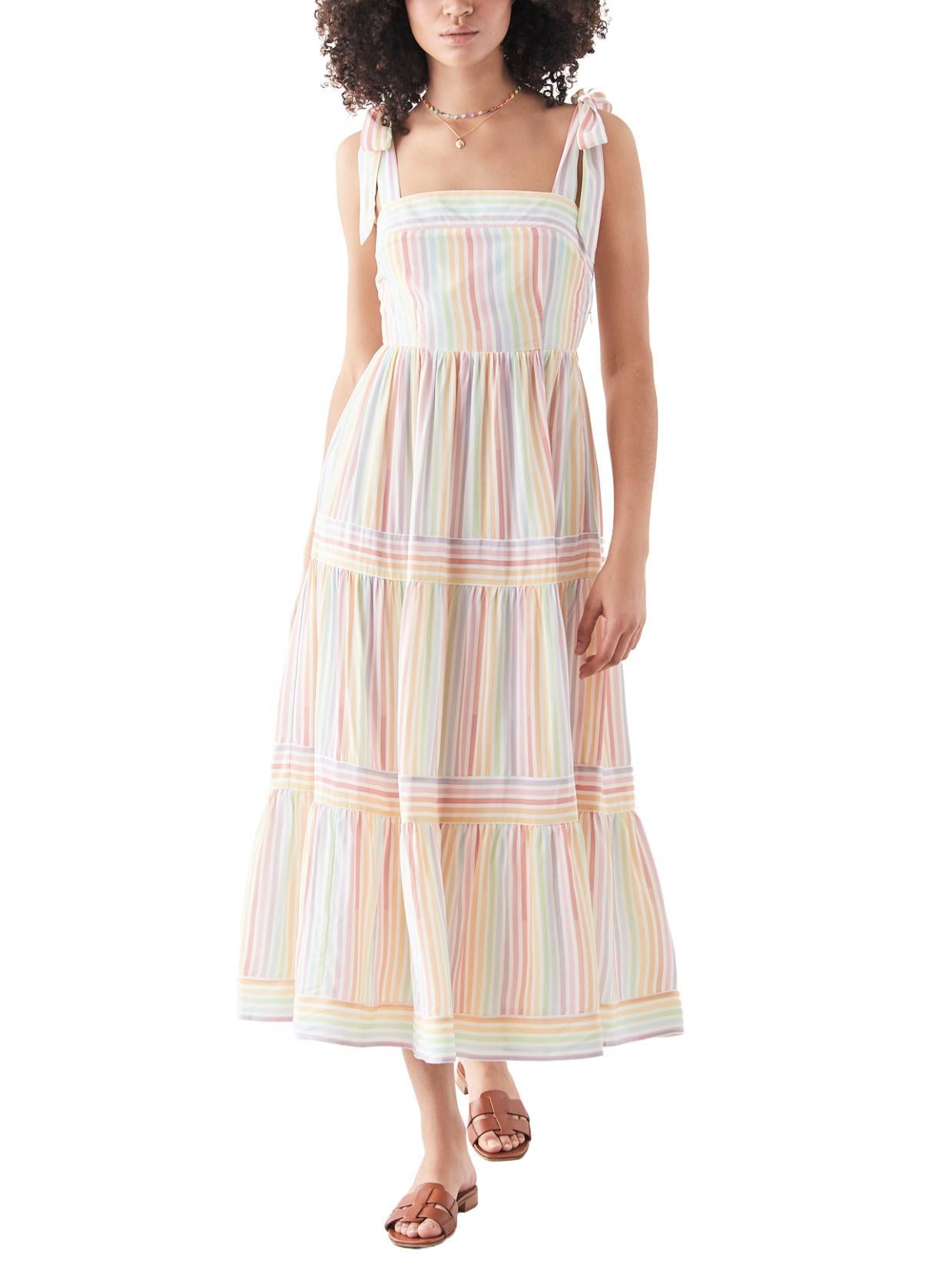 Upcycled by RAI - Yumi Kim Tie-Straps Color Me Midi dress - Sz 4