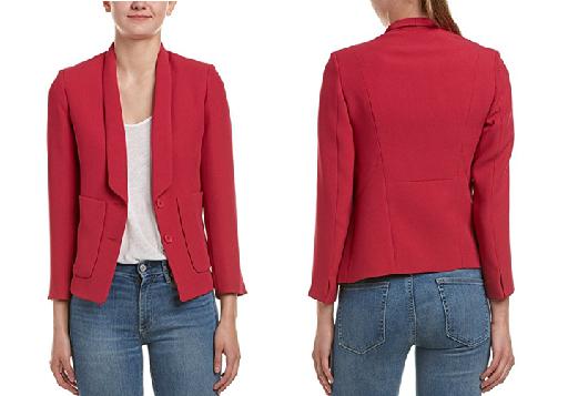 Maje - Long Sleeve Tuxedo Lapel Blazer - Sz M