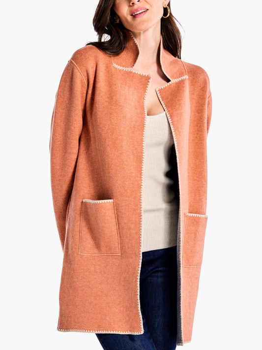 NIC+ZOE - Cool Nights Stitch Detailing Jacket - Sz XL