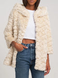 FAZ - Faux-Fur Long Swinger Coat - Sz 2