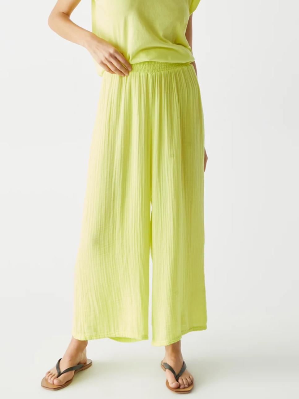 Michael Stars - Medina Cropped Gauze Pant - Sz S