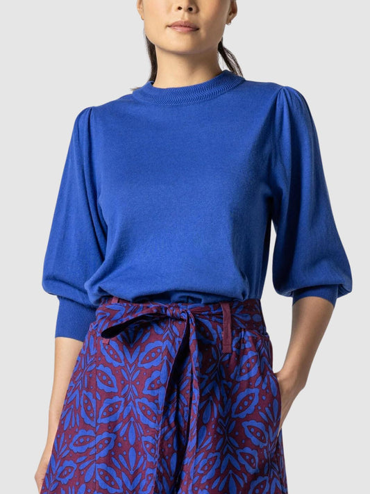 Lilla P - Puff Sleeve Pullover Sweater - Sz S