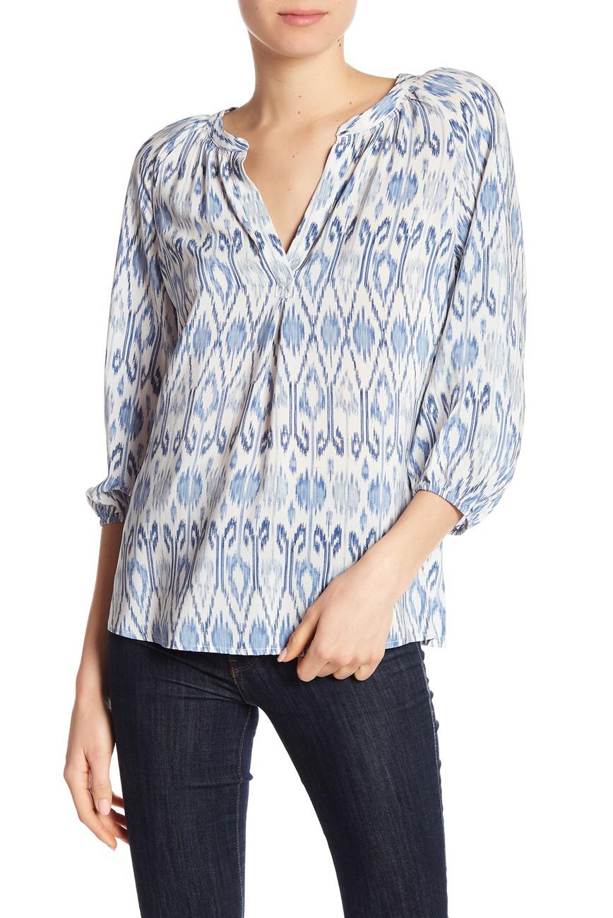 Joie - Printed 3/4 Sleeve Blouse - Sz S