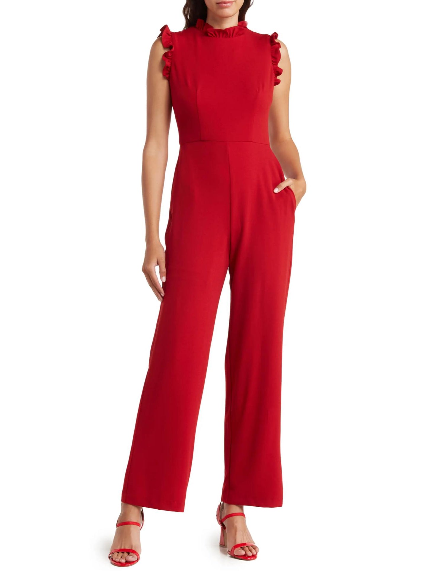 Maggy London - Ryan Ruffle Sleeve Jumpsuit - Sz 12