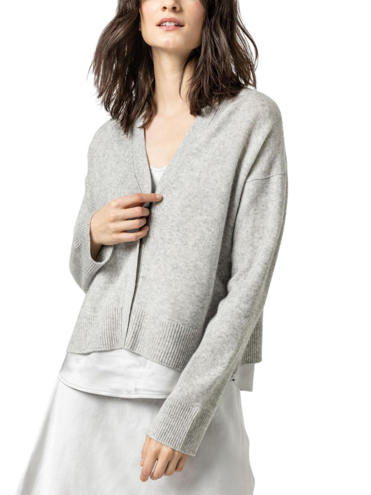 Lilla P - Wool Blend Snap Front Cardigan - Sz S