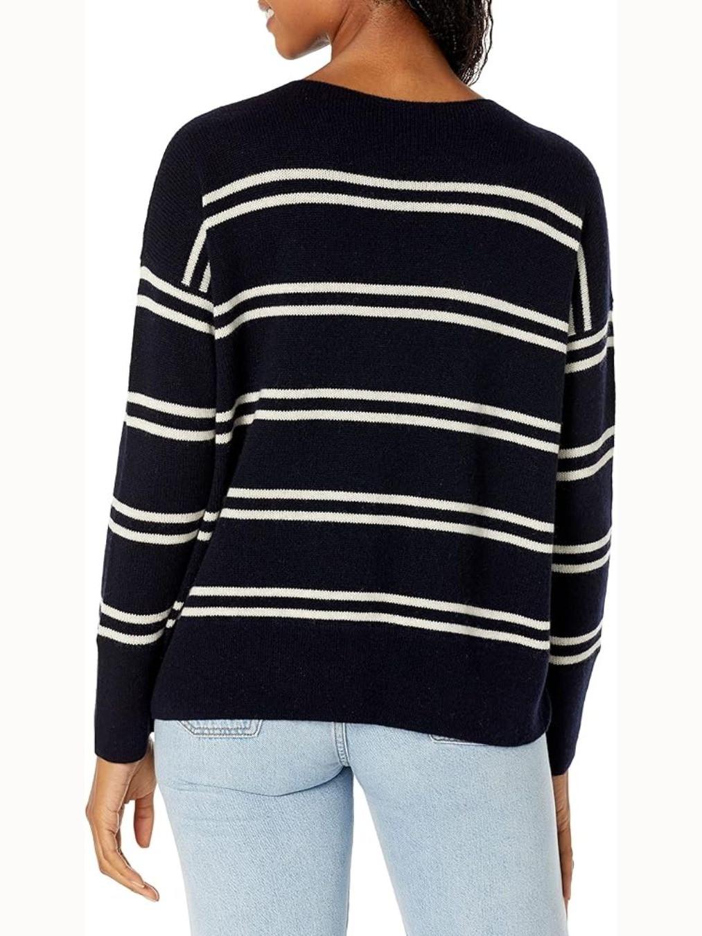 Vince - Wool Cashmere Striped Sweater - Sz L